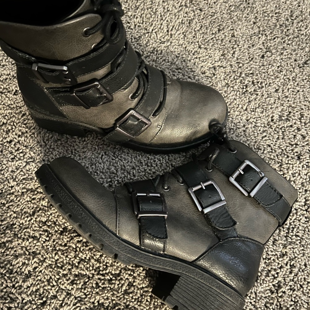 Grey and Black b.o.c Boots